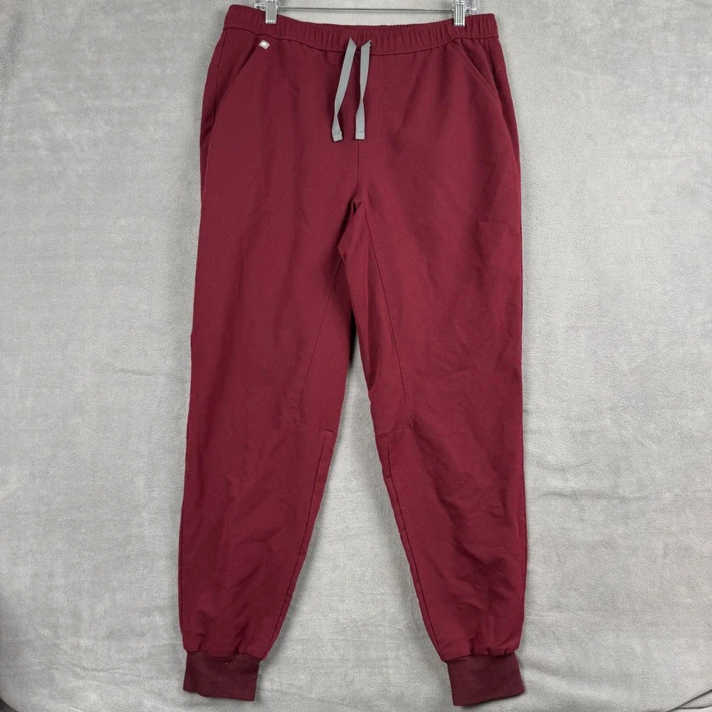 Figs Zamora Jogger Scrub Pants Burgundy Maroon MXXSW2004 Mens Medium